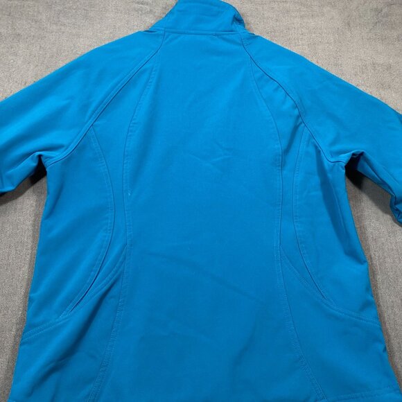 Double Diamond Womens Turquoise Full-Zip Softshell Jacket size XL Fleece Lined - Picture 2 of 16